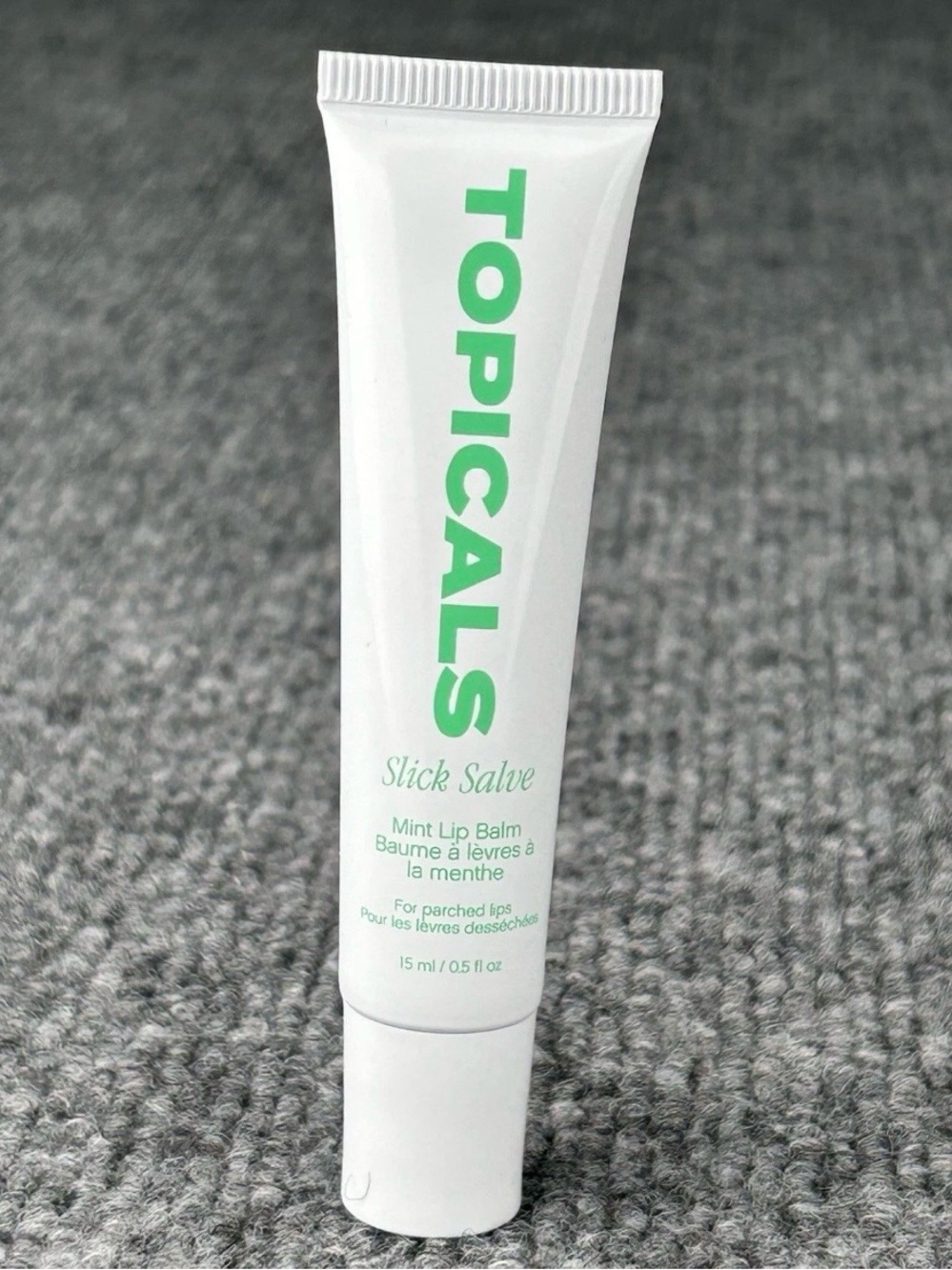 TOPICALS Slick Salve Mint Lip Balm 0.5 oz Full Size Hydration Ceramides NWOB